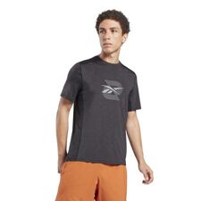Reebok Activchill Graphic Move Short Sleeve Shirt, Black 